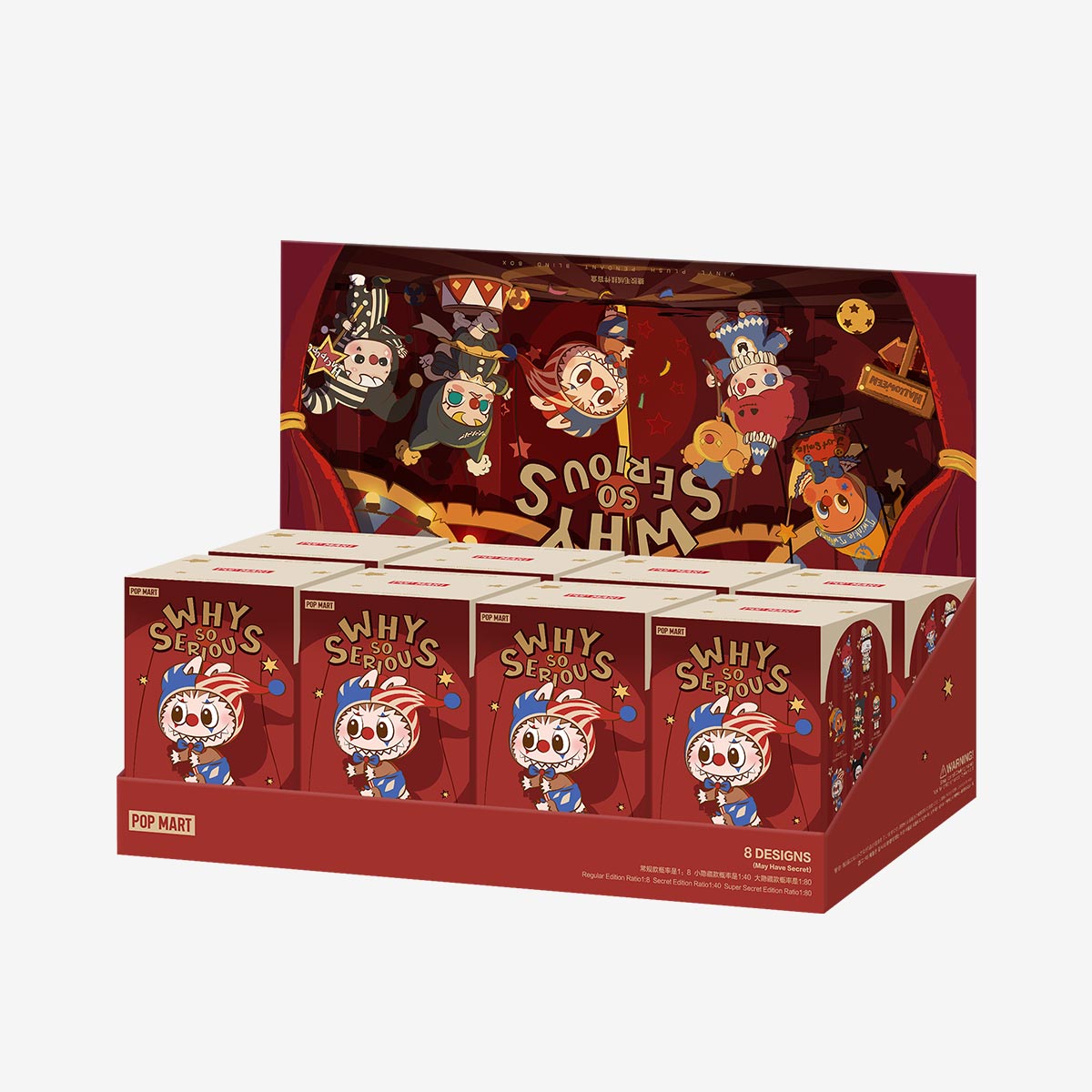 WHY SO SERIOUS Series-Vinyl Plush Pendant Blind Box Original (PRE-VENTA 15 NOVIEMBRE)