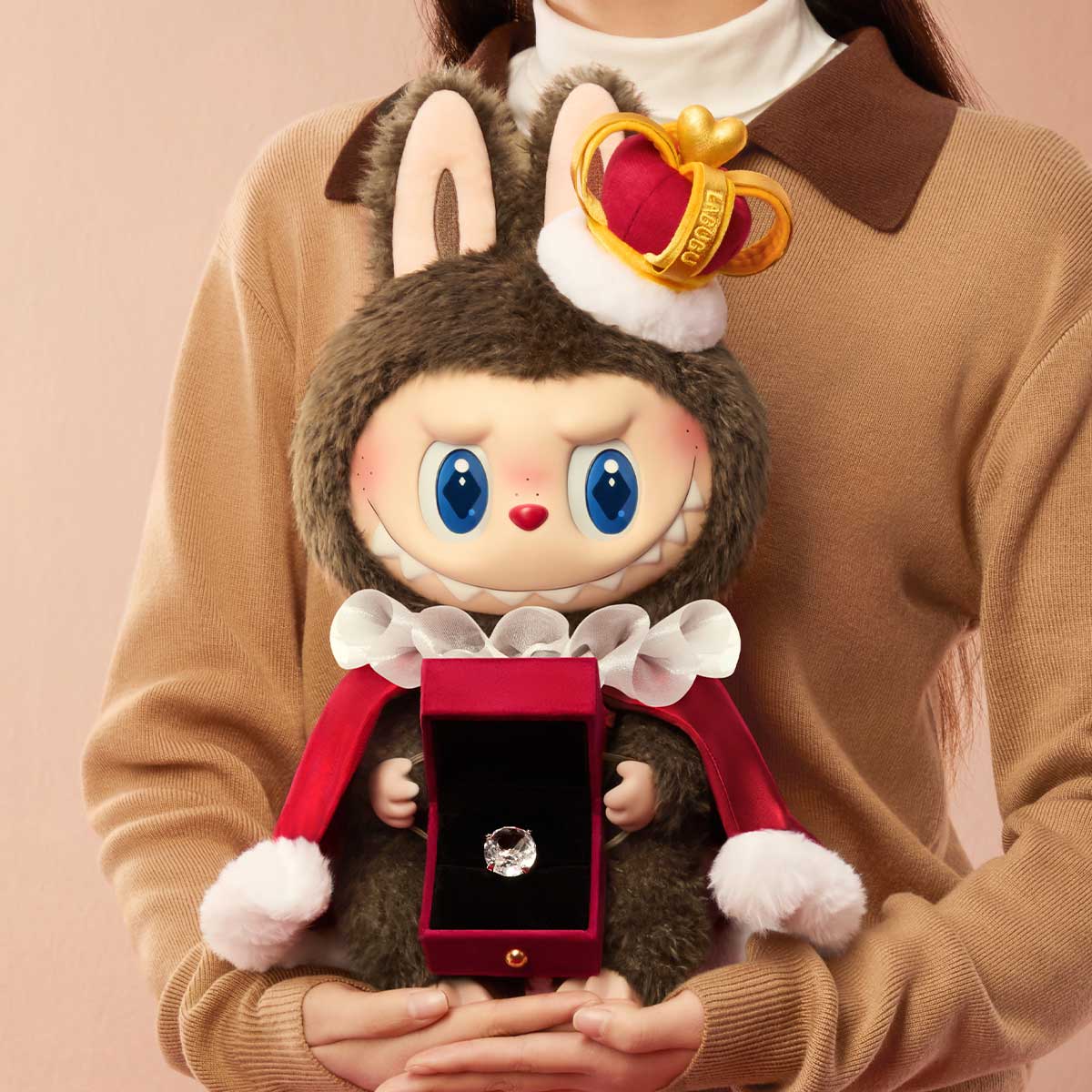 100％ 正規品 LABUBU CHECKMATE 37cm Authentic POP MART Labubu The Monsters Lets Checkmate King