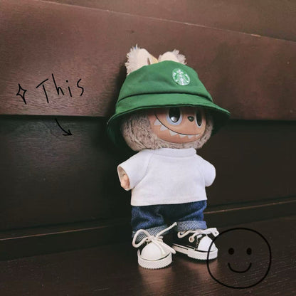 Outfit de Starbucks 5 piezas para labubu V1,V2,V3